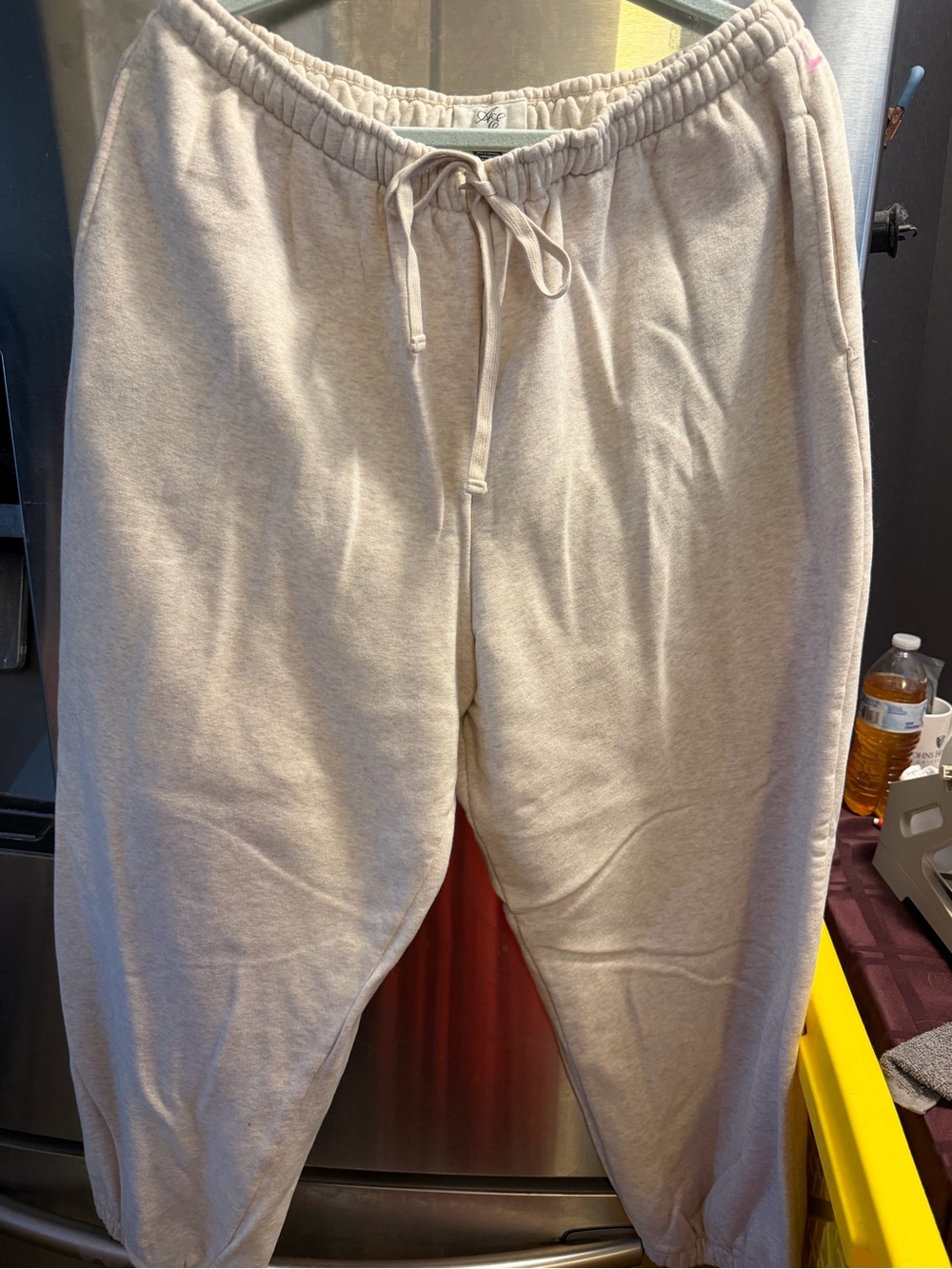 American Eagle Outfitters Beige Drawstring Joggers